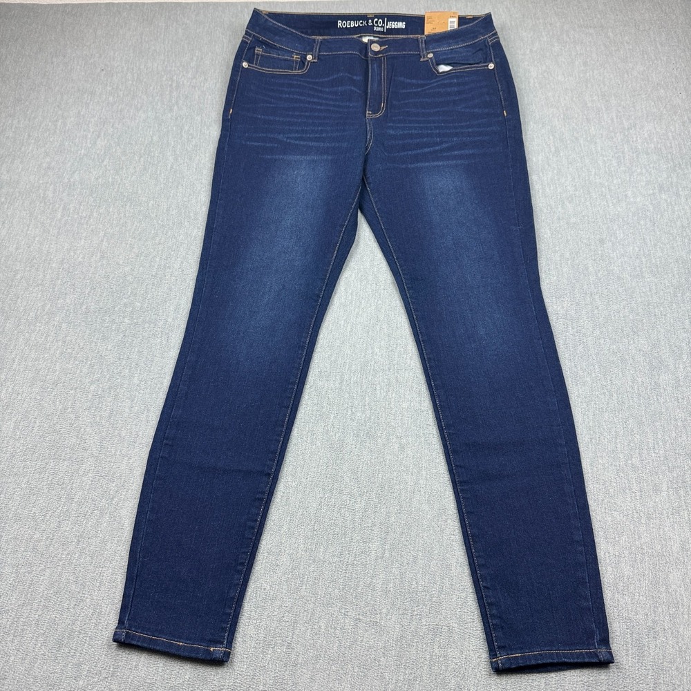Roebuck & Co Womens Jegging‎ Jeans 16R 34x30 Blue Midrise Skinniest Leg NWT